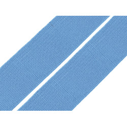 Elastic lat țesut, diverse culori, lățime 20 mm - Bleu albăstrea (25 Metri)