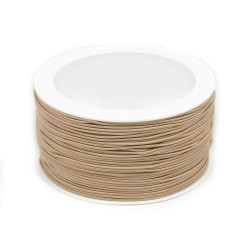 Elastic rotund, ø1,2 mm - Bej (200 Metri)