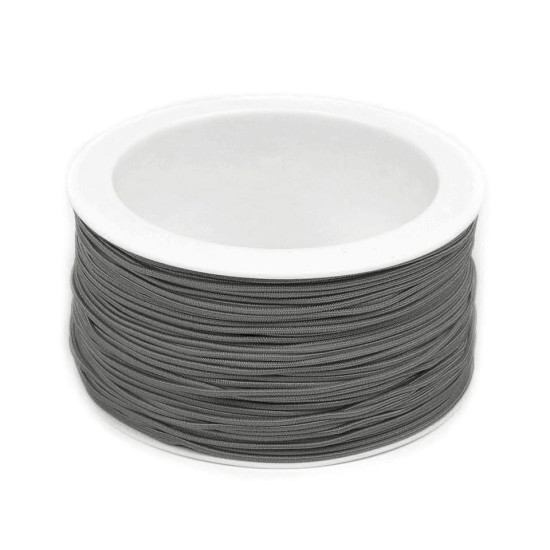Gummikordel ø1,2mm - Hell-grau (50 Meter) Gummikordel ø1,2mm - Hell-grau (50 Meter)