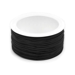 Elastic rotund, ø1,2 mm - Negru (200 Metri)