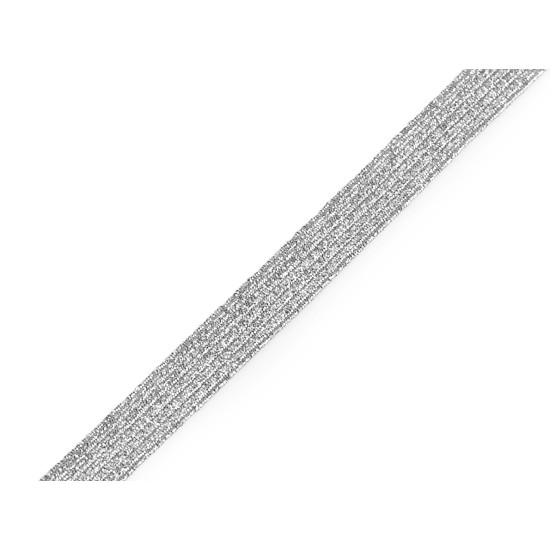 Elastic cu lurex, lățime 9 mm - Roz (90 Metri) Elastic cu lurex, lățime 9 mm - Roz (90 Metri)