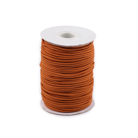 Elastic rotund, ø2 mm - Alb (300 Metri)