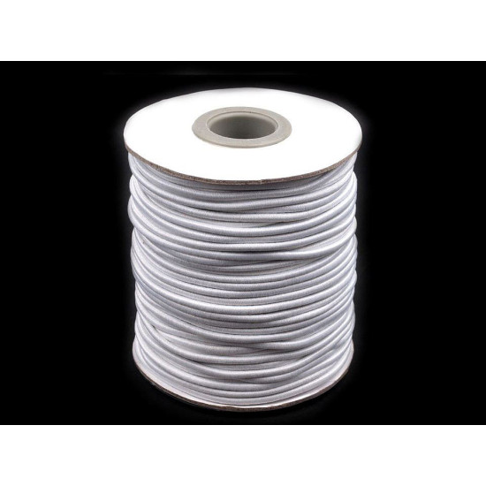 Elastic rotund, ø2 mm - Alb (300 Metri)