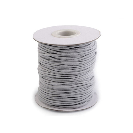 Elastic rotund, ø2 mm - Alb (300 Metri)