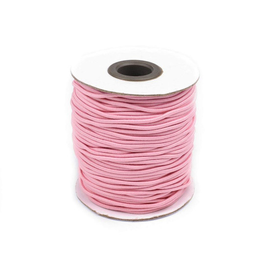 Elastic rotund, ø2 mm - Alb (300 Metri)