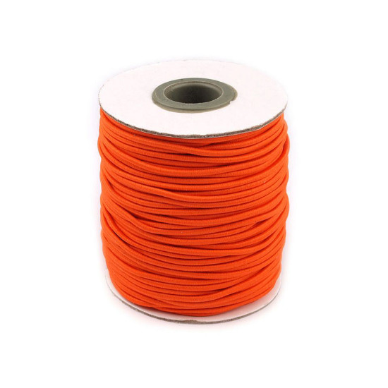 Elastic rotund, ø2 mm - Alb (300 Metri)