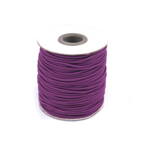 Elastic rotund, ø2 mm - Alb (300 Metri)