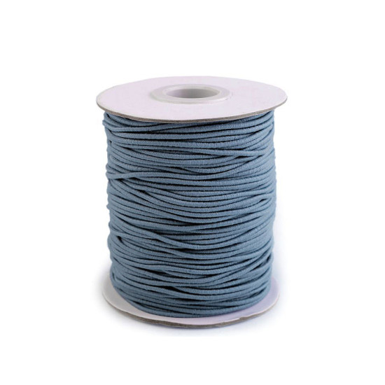 Elastic rotund, ø2 mm - Alb (300 Metri)
