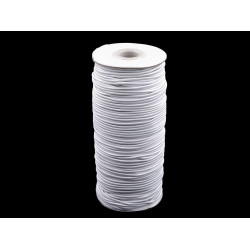 Elastic rotund, ø2 mm - Alb (100 Metri)