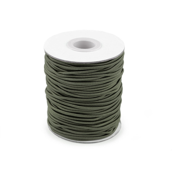 Elastic rotund, ø2 mm - Alb (300 Metri)