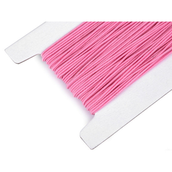 Elastic rotund, ø1 mm - Alb (25 Metri)