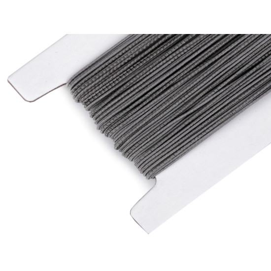 Elastic rotund, ø1 mm - Alb (25 Metri)