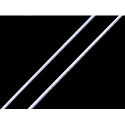 Elastic rotund, ø1 mm - Alb (25 Metri)