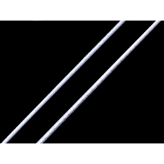 Elastic rotund, ø1 mm - Alb (25 Metri)