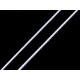 Elastic rotund, ø1 mm - Alb (25 Metri)
