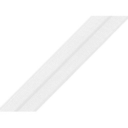 Elastic bias, lățime 18 mm - Alb (25 Metri)