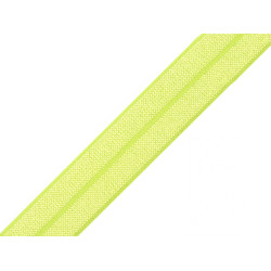 Elastic bias, lățime 20 mm - Galben verzui strident (1 Metru)