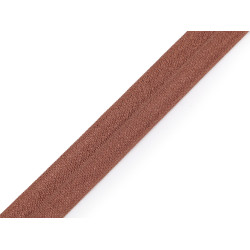 Elastic bias, lățime 20 mm - Maro bronz (1 Metru)