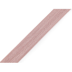 Elastic bias, lățime 20 mm - Roz antic deschis (1 Metru)