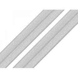 Elastic bias, lățime 20 mm - Gri neutral (1 Metru)