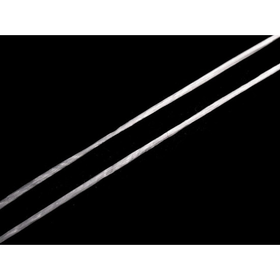 Fir elastic plat, 1 mm - Negru (1 Bucată) Fir elastic plat, 1 mm - Negru (1 Bucată)