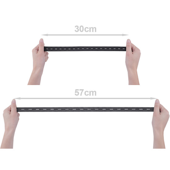 Elastic cu butoniere, lățime 20 mm - Alb (120 Metri) Elastic cu butoniere, lățime 20 mm - Alb (120 Metri)