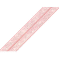 Elastic bias, lățime 16 mm - Roz mediu (100 Metri)