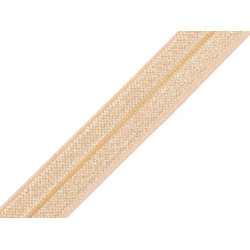 Elastic bias, lățime 16 mm - Crem (100 Metri)