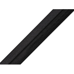 Elastic bias, lățime 16 mm - Negru (100 Metri)