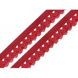 Elastic decorativ, lățime 15 mm - Roșu închis (100 Metri)