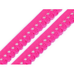 Elastic decorativ, lățime 15 mm - Roz (100 Metri)