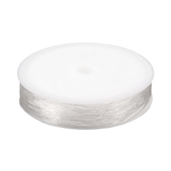 Fir elastic rotund, ø0,8 mm - Transparent (1 Bucată)