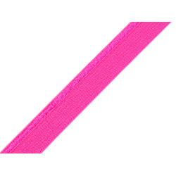 Elastic cu paspoal / elastic lenjerie, lățime 11 mm - Roz neon (25 Metri)