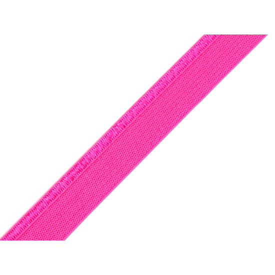 Elastic cu paspoal / elastic lenjerie, lățime 11 mm - Roz neon (75 Metri) Elastic cu paspoal / elastic lenjerie, lățime 11 mm - Roz neon (75 Metri)