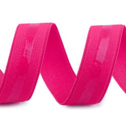 Elastic cu bandă siliconică, lățime 20 mm - Roz neon (20 Metri)