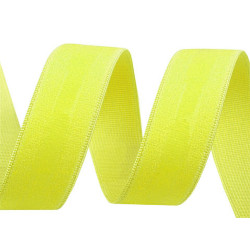 Elastic cu bandă siliconică, lățime 20 mm - Galben verzui strident (5 Metri)