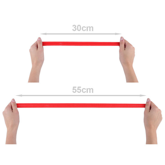 Elastic cu bandă siliconică, lățime 20 mm - Roz neon (20 Metri) Elastic cu bandă siliconică, lățime 20 mm - Roz neon (20 Metri)