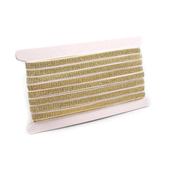 Elastic bretele sutien cu lurex, lățime 10 mm - Negru (1 Metru) Elastic bretele sutien cu lurex, lățime 10 mm - Negru (1 Metru)