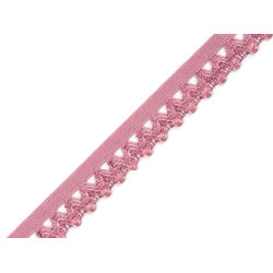 Elastic decorativ, lățime 18 mm - Roz vintage (100 Metri)
