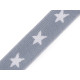 Elastic lat țesut, model steluțe, lățime 20 mm - Turcoaz (1 Metru) Elastic lat țesut, model steluțe, lățime 20 mm - Turcoaz (1 Metru)