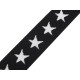 Elastic lat țesut, model steluțe, lățime 20 mm - Turcoaz (1 Metru) Elastic lat țesut, model steluțe, lățime 20 mm - Turcoaz (1 Metru)