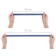 Elastic catifelat, lățime 16 mm - Negru (1 Metru)