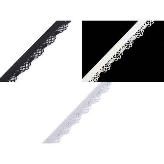 Elastic decorativ, lățime 12 mm - Gri deschis (60 Metri) Elastic decorativ, lățime 12 mm - Gri deschis (60 Metri)