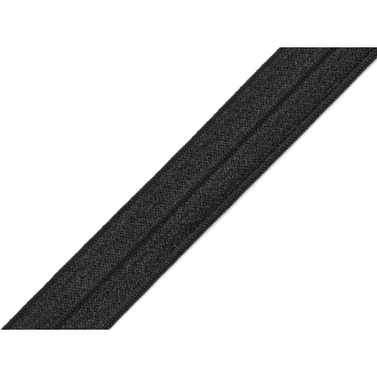 Elastic bias, lățime 20 mm - Negru (90 Metri) Elastic bias, lățime 20 mm - Negru (90 Metri)