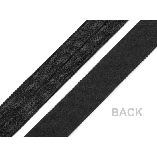 Elastic bias, lățime 20 mm - Negru (90 Metri) Elastic bias, lățime 20 mm - Negru (90 Metri)