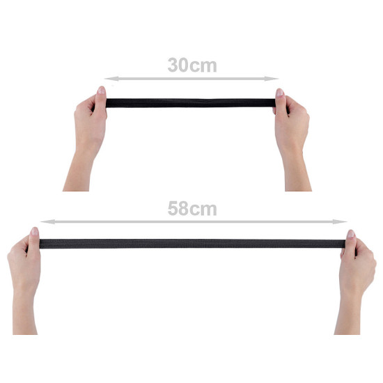 Elastic bias, lățime 20 mm - Negru (90 Metri) Elastic bias, lățime 20 mm - Negru (90 Metri)