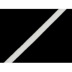 Elastic bretele sutien cu umplutură, 5 mm - Alb (1 Metru)