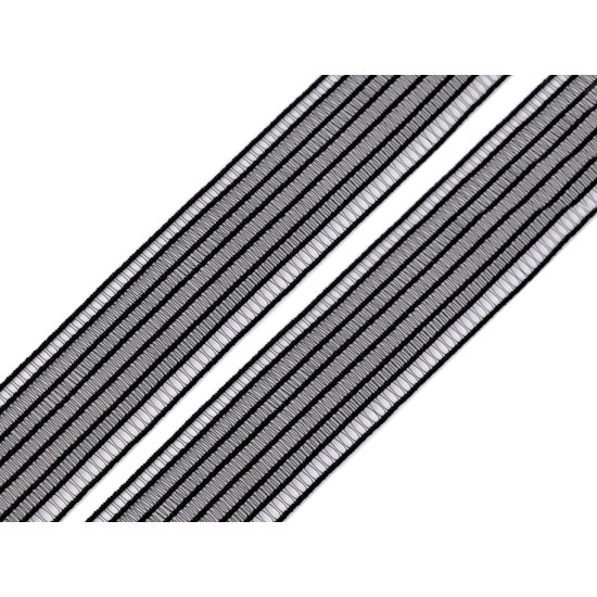 Gummiband breite 24 mm - Schwarz (50 Meter)