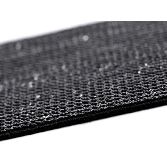 Elastic lat cu lurex, 48 mm - Negru (45 Metri) Elastic lat cu lurex, 48 mm - Negru (45 Metri)