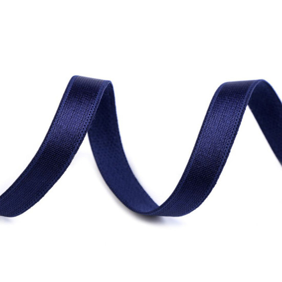 Elastic satinat / bretele sutien, lățime 10 mm - Negru (25 Metri) Elastic satinat / bretele sutien, lățime 10 mm - Negru (25 Metri)